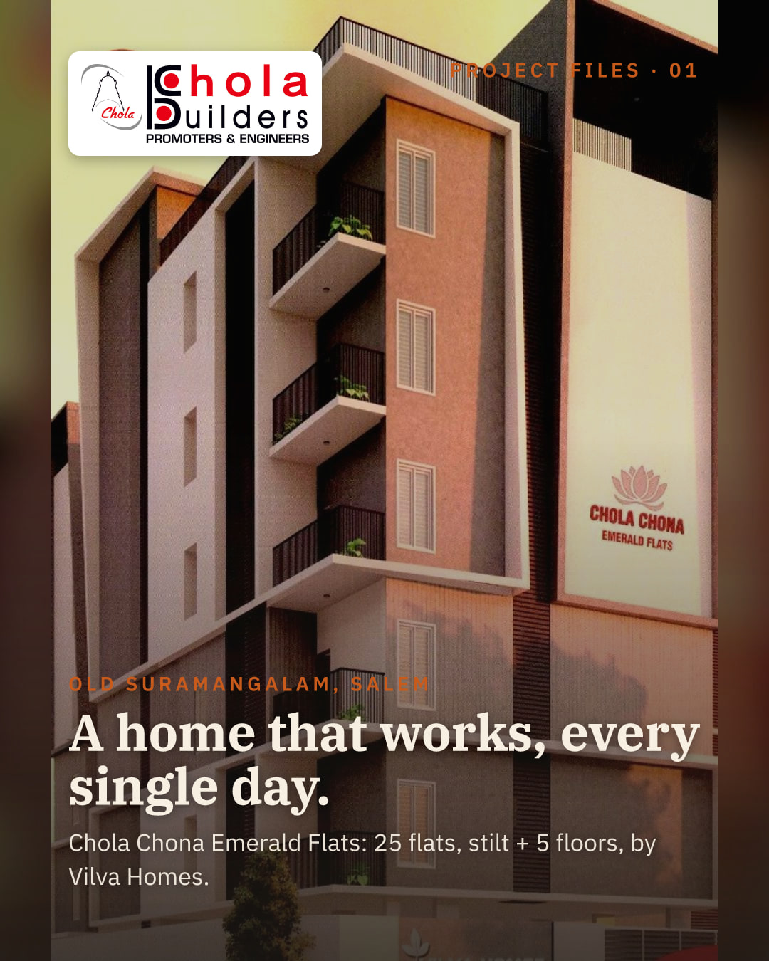 Chola Chona Emerald Flats - Chola Builders, Salem